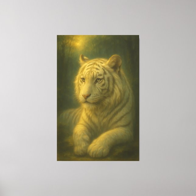 Toile Tigre Blanc Majestueux - Beaux-Arts (Recto)