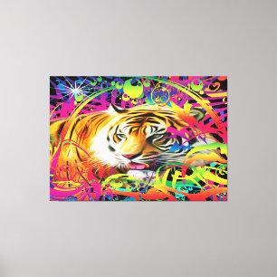 Toile Tigre dans la jungle