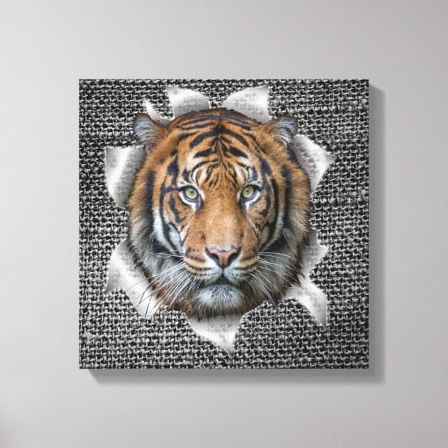 Toile Tigre du Bengale sauvage (Recto)