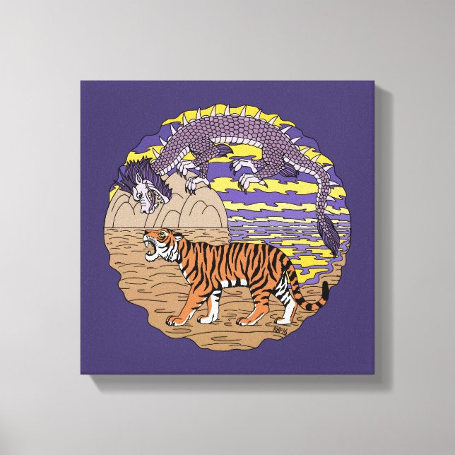 Toile Tigre et dragon (Recto)