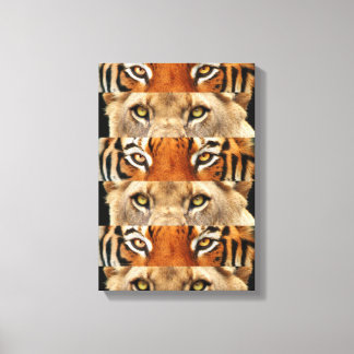 Toile Tigre et yeux de lion Photo