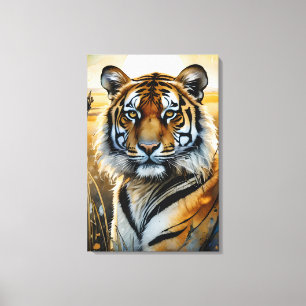 Toile Tigre majestueux