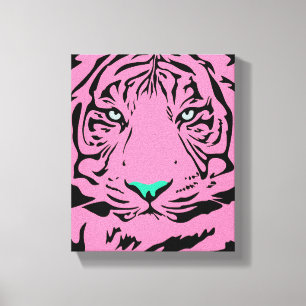 Toile Tigre rose