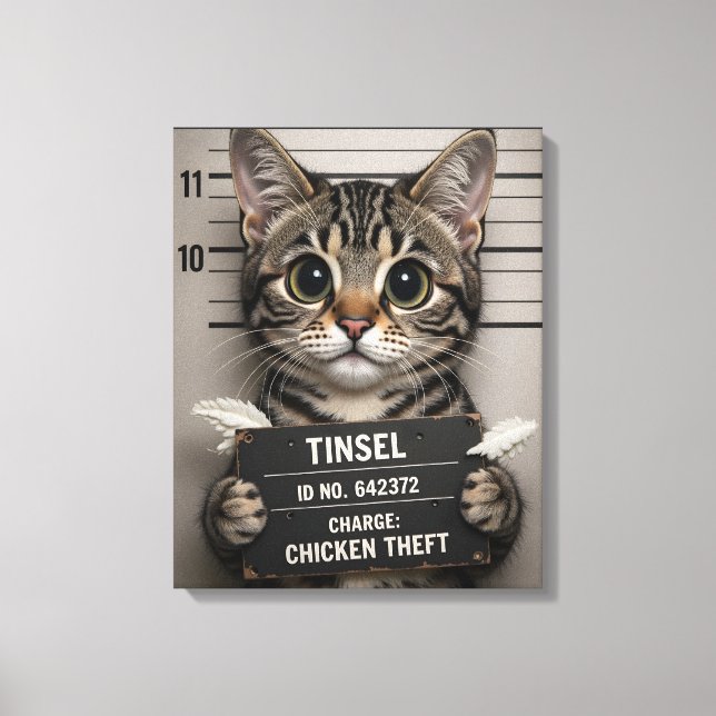 Toile Tinsel le chaton de Noël (Recto)