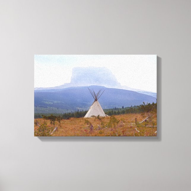 Toile Tipi, Chef Mountain, Montana (Recto)