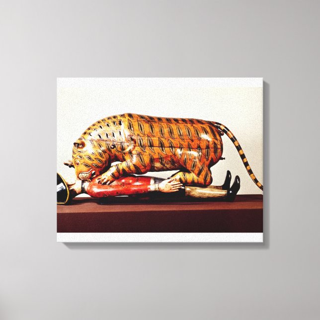 Toile Tipu's Tiger, c.1790 (wood) (Recto)