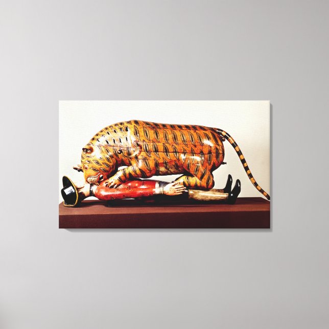 Toile Tipu's Tiger, c.1790 (wood) (Recto)