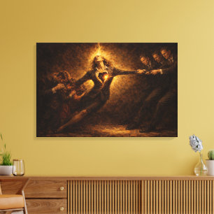 Toile Tir d'entreprise : Style Impasto