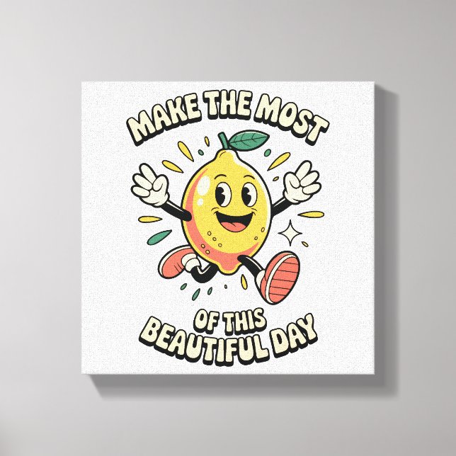 Toile Tirez le Meilleur Parti – Affiche d'Art au Citron (Recto)