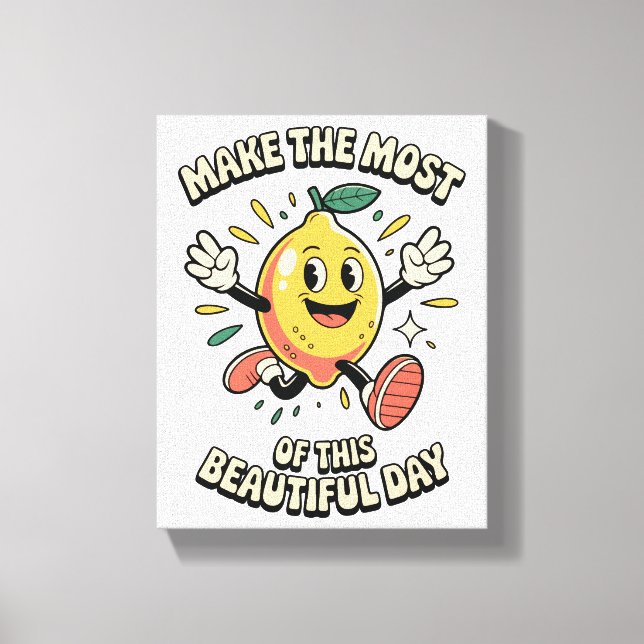 Toile Tirez le Meilleur Parti – Affiche d'Art du Citron (Recto)