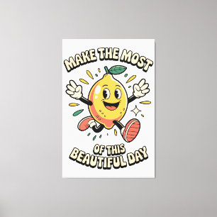 Toile Tirez le Meilleur Parti – Affiche d'Art du Citron