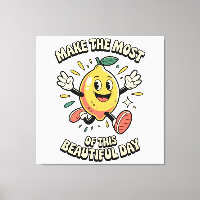 Toile Tirez le Meilleur Parti – Affiche d'Art du Citron (Recto)