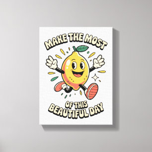 Toile Tirez le Meilleur Parti – Affiche d'Art du Citron