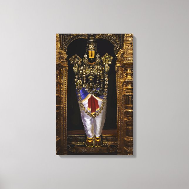 Toile Tirupati Venkateshwara Swamy Canvas Wall Art (Recto)