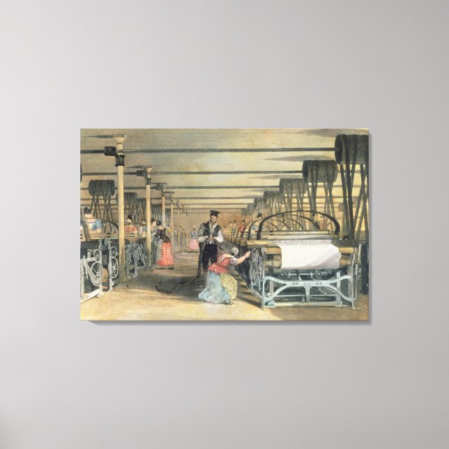 Toile tissage de métier, 1834 (Recto)