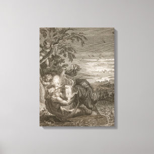 Toile Tithonus, le mari de l'aurore, s'est transformé en
