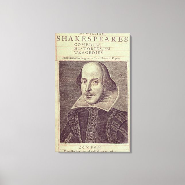 Toile Titre de "Mr. William Shakespeares (Recto)