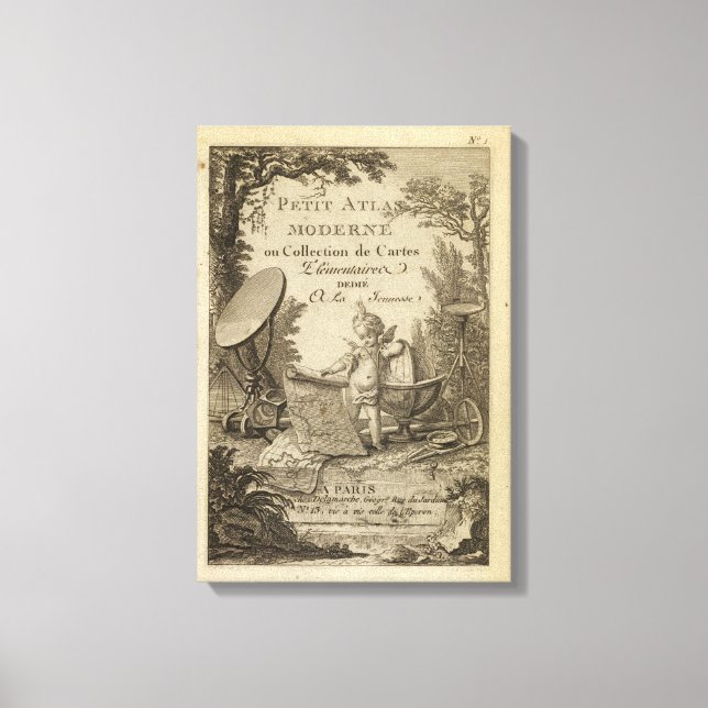 Toile Titre Page Petit atlas moderne (Recto)