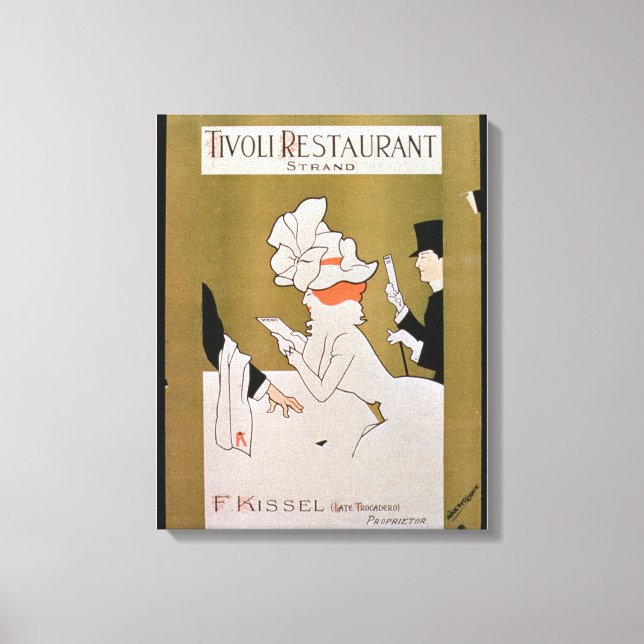 Toile 'Tivoli Restaurant, Strand', Londres (litho couleu (Recto)