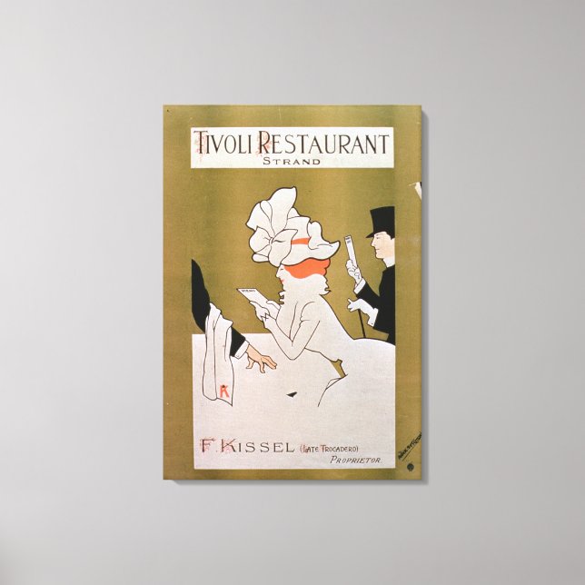 Toile 'Tivoli Restaurant, Strand', Londres (litho couleu (Recto)