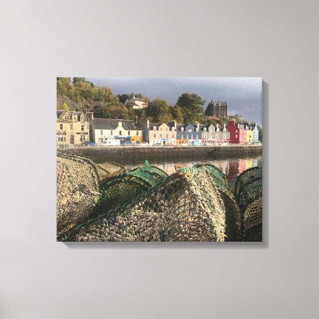 Toile Tobermory, île de Mull, Écosse paysagère (Recto)