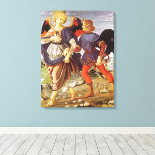 Toile Tobias et l'Ange par Andrea del Verrocchio