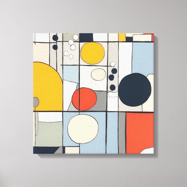Toile "Toile de style mondrien art 2" (Recto)