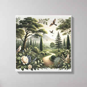 Toile Toiles d'art mural de la forêt murmure