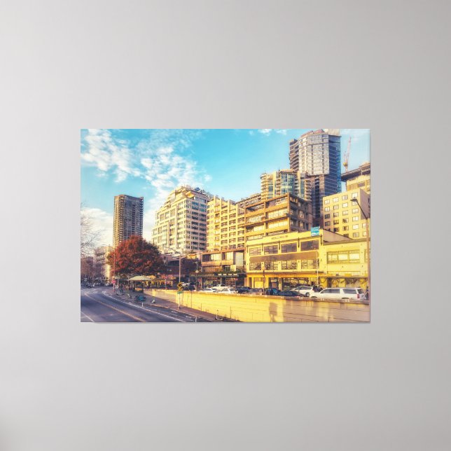 Toile Toits de Seattle sur le front de mer (Recto)