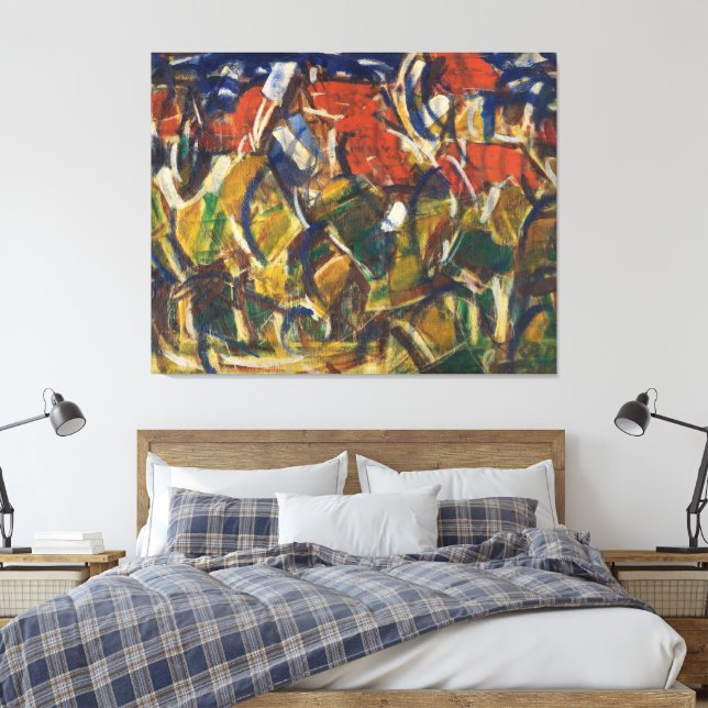 Toile Toits rouges sous les arbres (Insitu(Chambre))