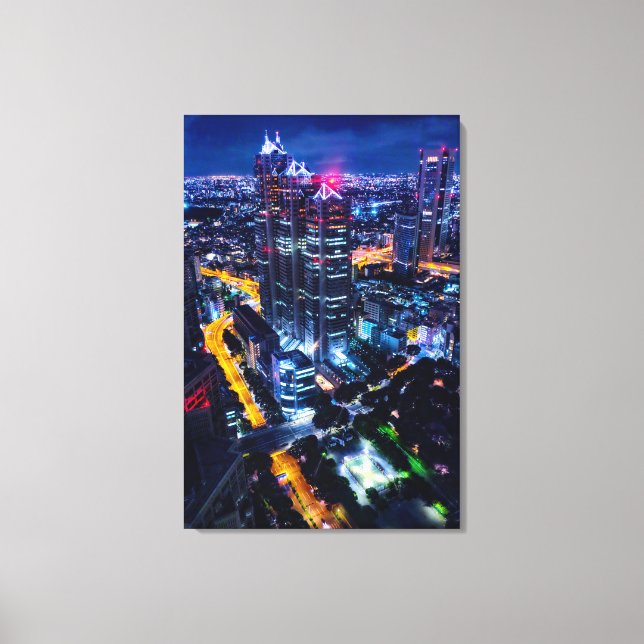 Toile Tokyo la nuit (Recto)