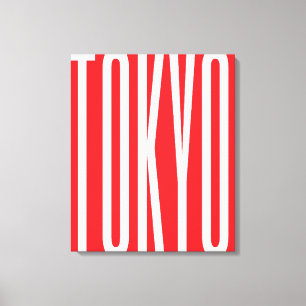 Toile TOKYO Typographie Design Cool Art urbain minimalis