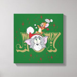 Toile Tom and Jerry Holiday Joy