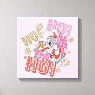 Toile Tom et Jerry "Ho ! Ho ! Ho !" Livraison de cadeaux