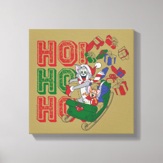 Toile Tom et Jerry livrent des cadeaux dans un hangar