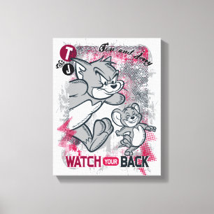 Toile Tom et Jerry Regardez votre dos