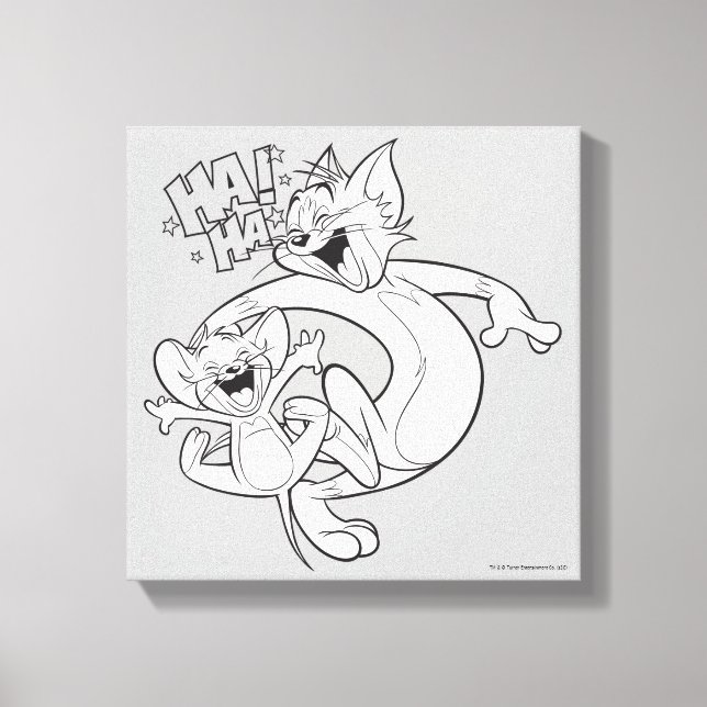 Toile Tom Et Jerry | Tom Et Jerry Rient (Recto)