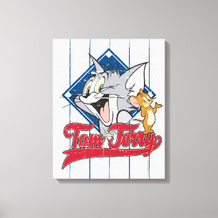 Toile Tom Et Jerry   Tom Et Jerry Sur Diamant De Basebal