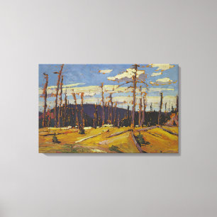 Toile Tom Thomson - BRÛLÉ SUR LA FORÊT 1916
