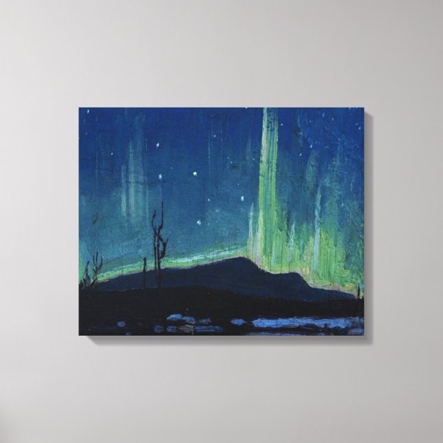 Toile Tom Thomson - Northern Lights, célèbre oeuvre d'ar (Recto)