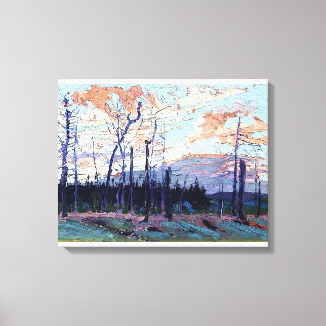 Toile Tom Thomson - TERRE BRÛLÉE AU SOLEIL 1915 (Recto)