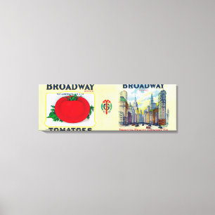Toile Tomate LabelSt de Broadway. Louis, MOIS