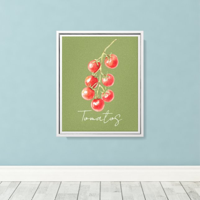 Toile Tomates Rouges Vertes (Insitu (Plancher de Bois))