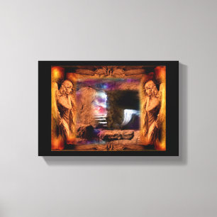 Toile Tombe Vide Jésus Avec Angels Canvas Mur Art