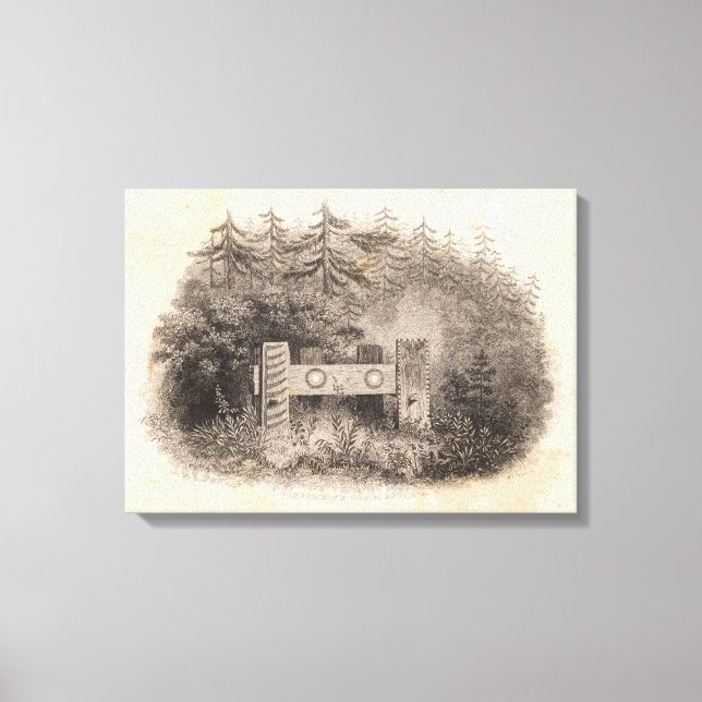 Toile Tombeau de Concomely, Astoria, Oregon (Recto)