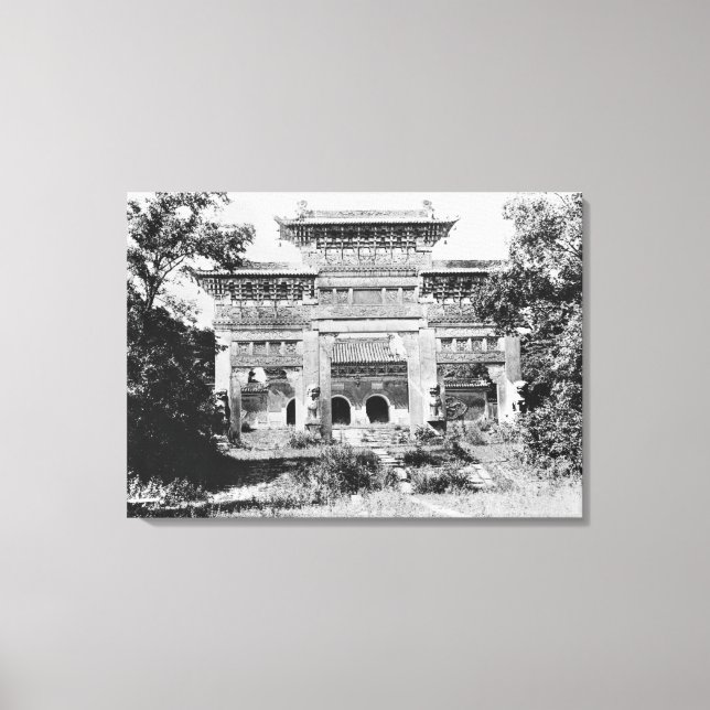 Toile Tombeau de l'empereur Qing Taizong (Recto)