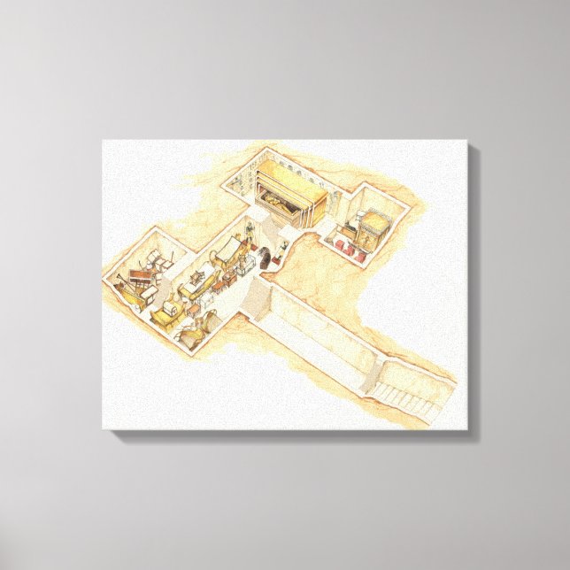 Toile Tombeau de Toutankhamon (Recto)