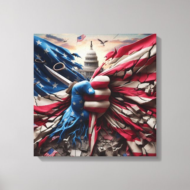 Toile Torn Country Art Print (Recto)