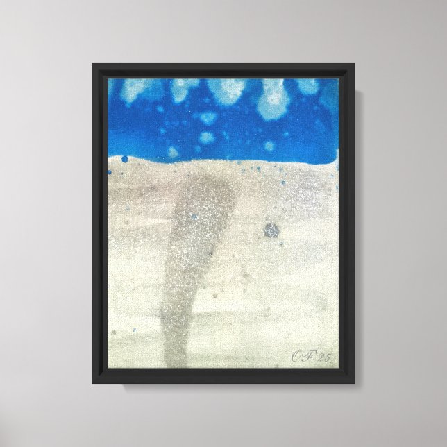 Toile Tornade dans l'eau (Recto)