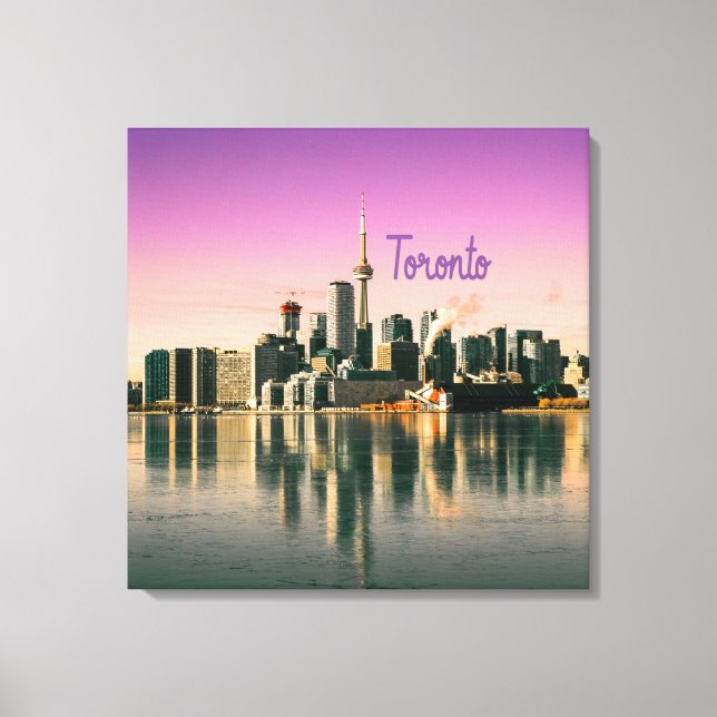 Toile Toronto Capitale de l'Ontario Canada City Skyline (Recto)